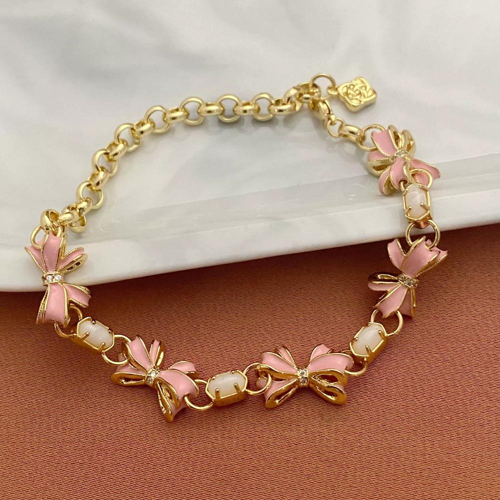 Tory Burch Bow Multi Charm Bracelet Metal
